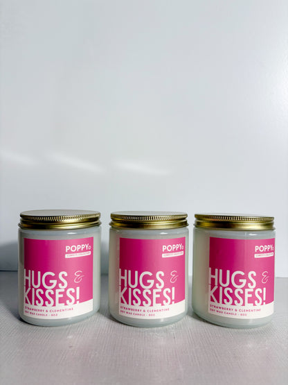 Hugs & Kisses • Strawberry + Clementine Candle