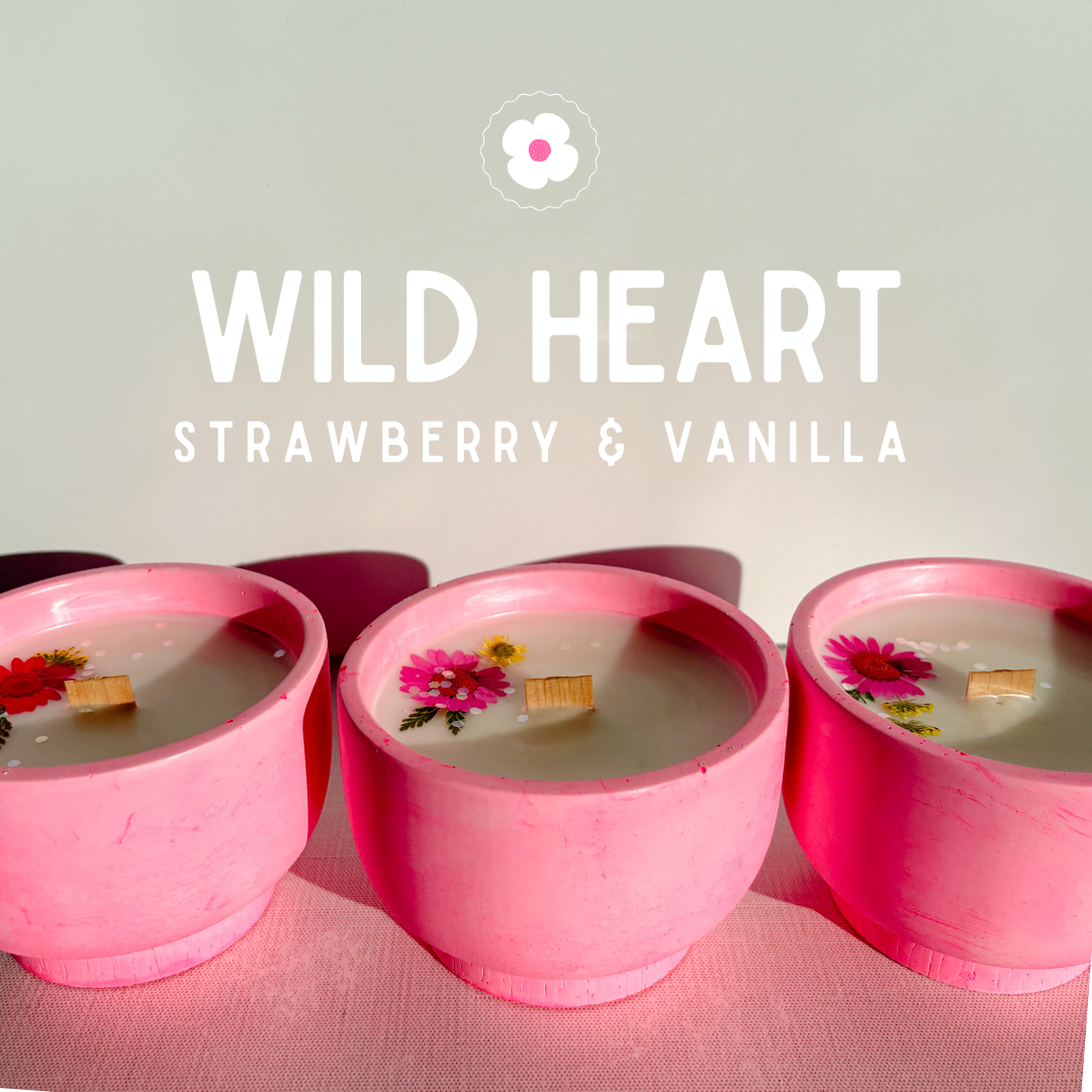 Wild Heart • Strawberry & Vanilla Candle