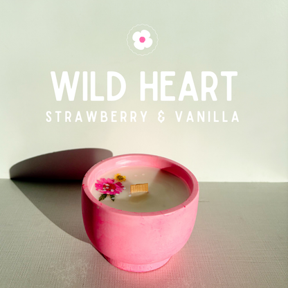 Wild Heart • Strawberry & Vanilla Candle