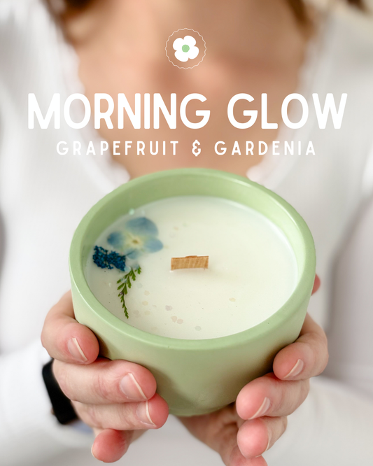 Morning Glow • Grapefruit & Gardenia Candle