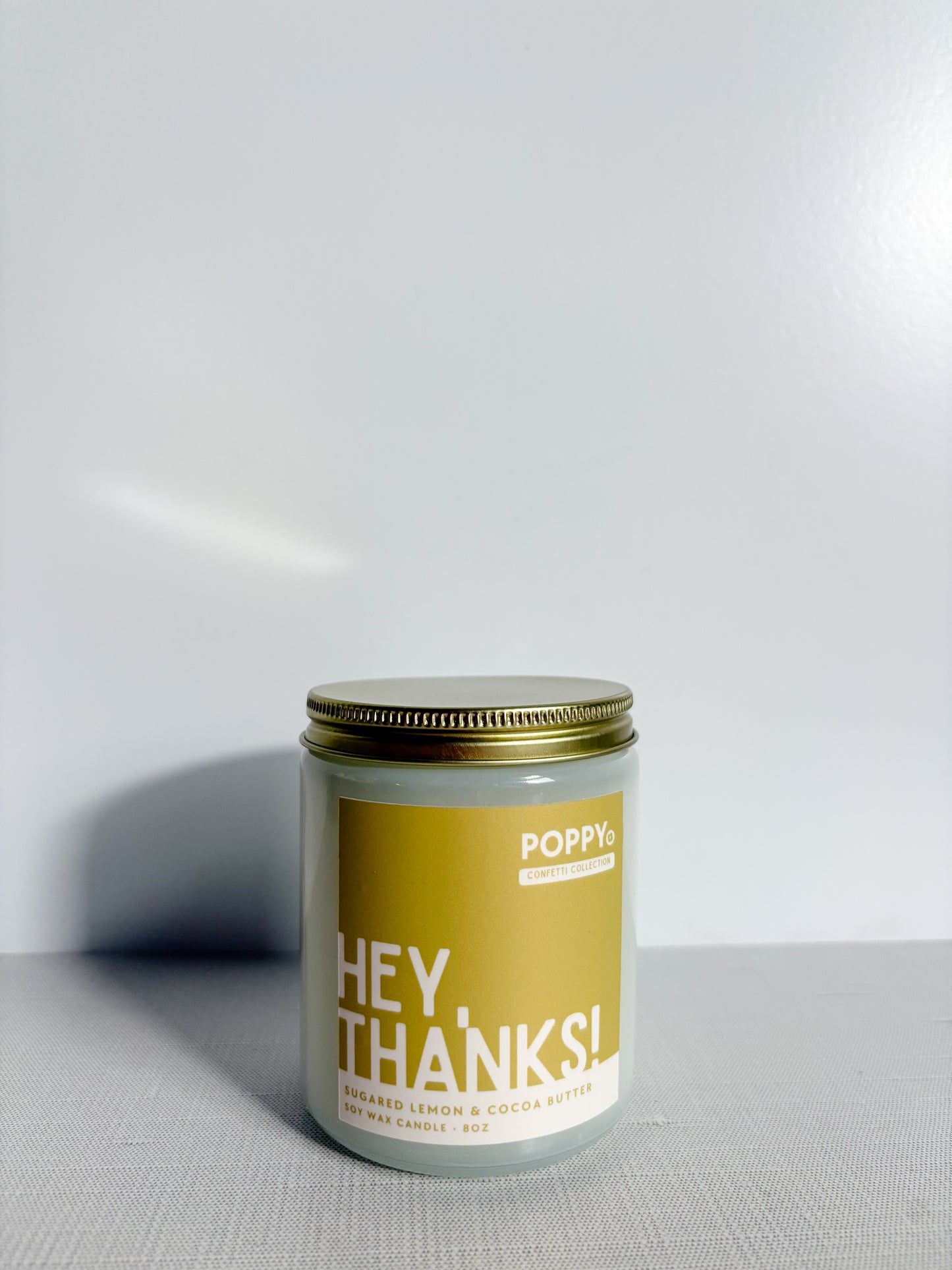 Hey, Thanks! • Sugared Lemon + Cocoa butter Candle