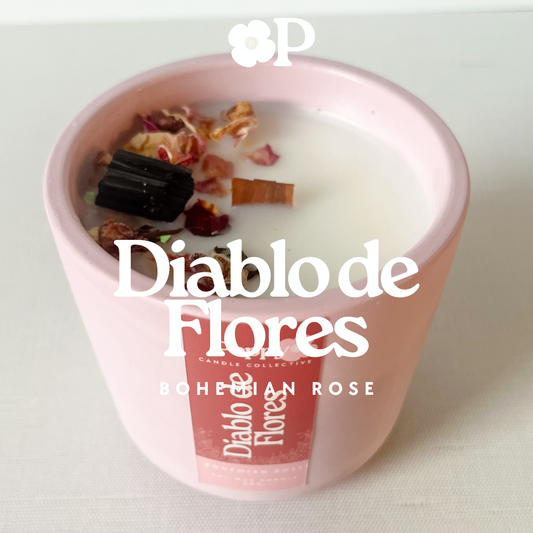 Diablo de Flores • Bohemian Rose Candle