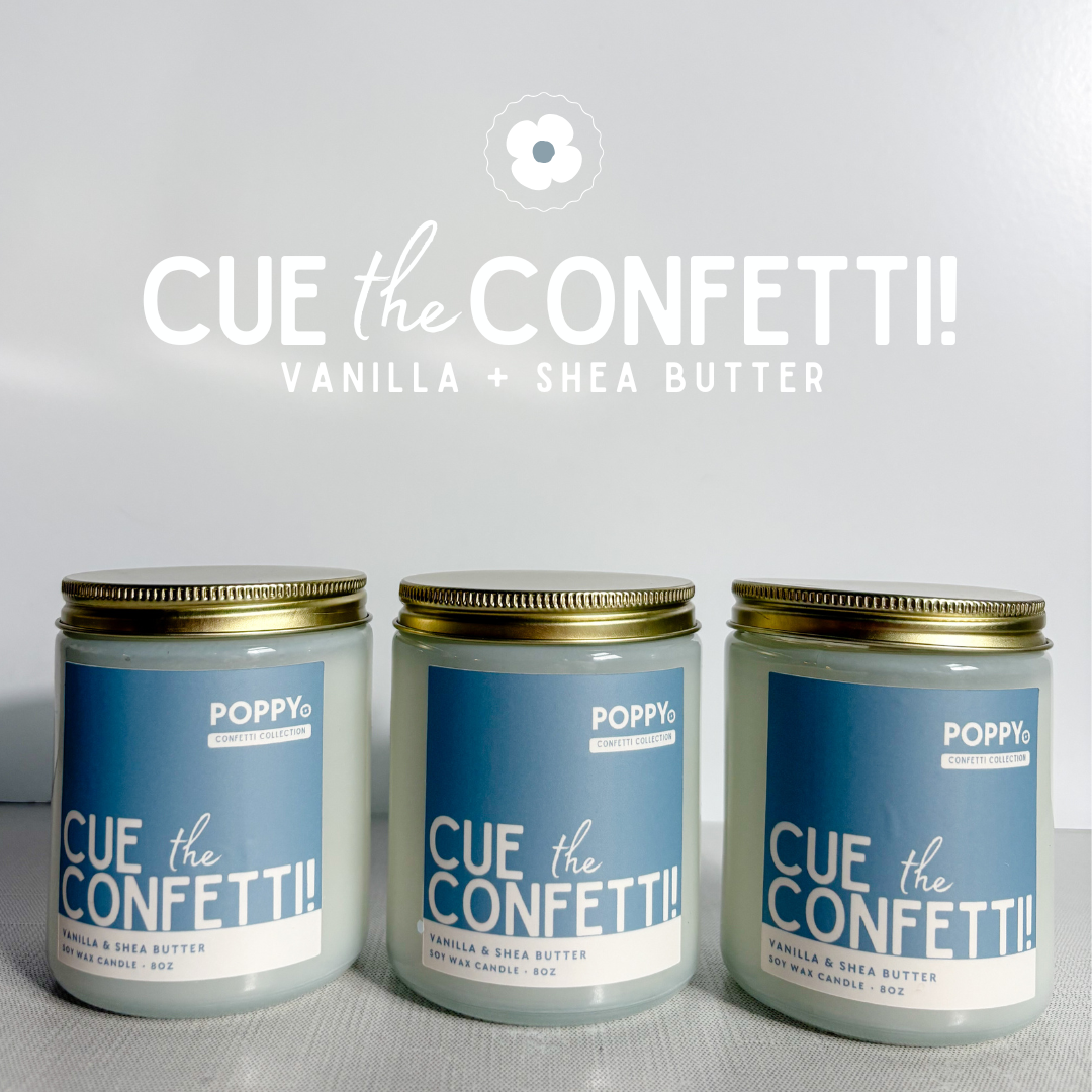 Cue the Confetti • Vanilla + Shea Butter Candle