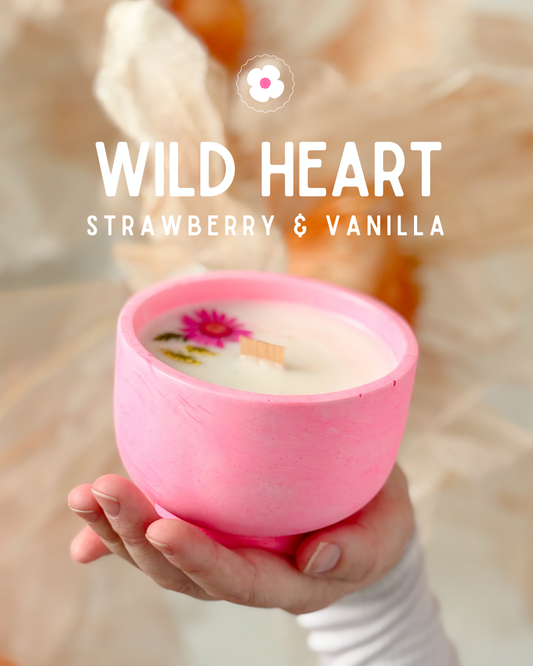 Wild Heart • Strawberry & Vanilla Candle