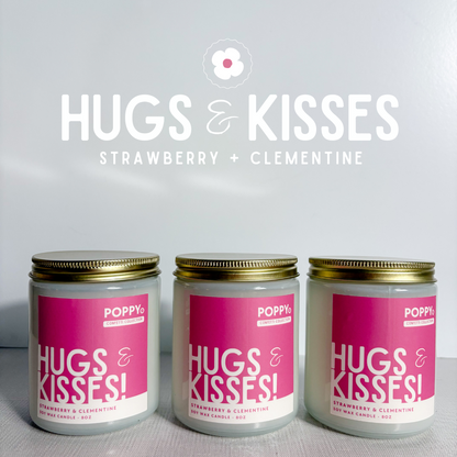 Hugs & Kisses • Strawberry + Clementine Candle