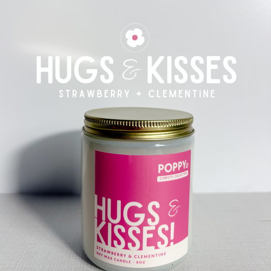 Hugs & Kisses • Strawberry + Clementine Candle