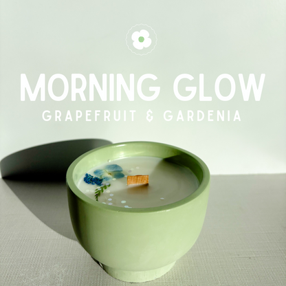 Morning Glow • Grapefruit & Gardenia Candle